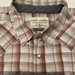 Men's CODY JAMES snap short sleeve‎ shirt